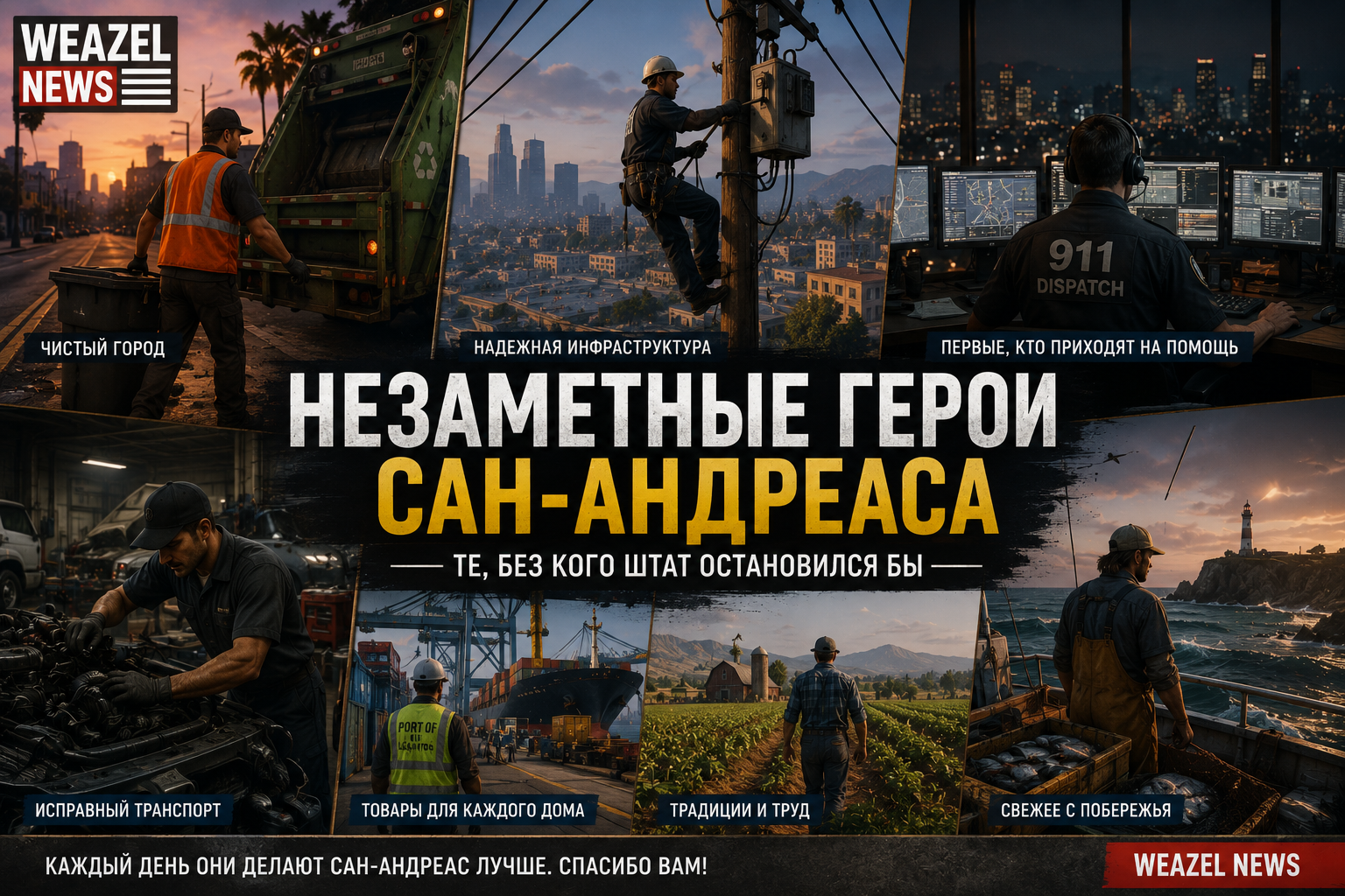 Незаметные герои Сан-Андреаса: те, без кого штат остановился бы