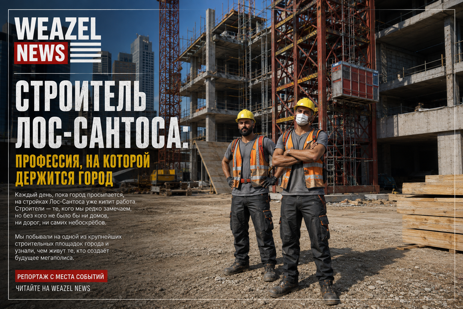 Строитель Лос-Сантоса: профессия, на которой держится город